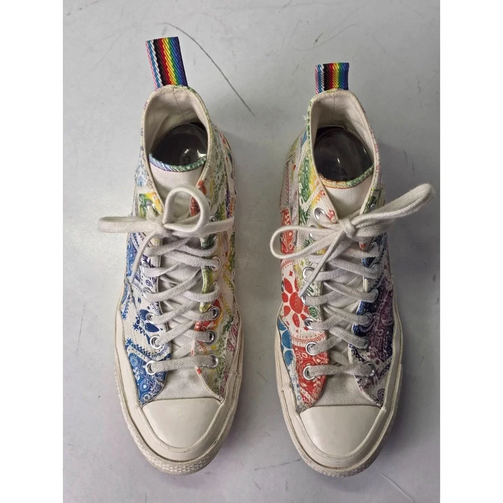 Converse Chuck Taylor 70 Men's Sneakers Size 6.5 Women's‎ 8.5 White Purple Shoes - Picture 9 of 13